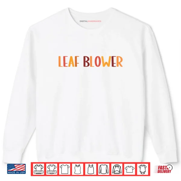 Sweatshirt Leaf Blower Fall Costume Couple Halloween Matching Shirt