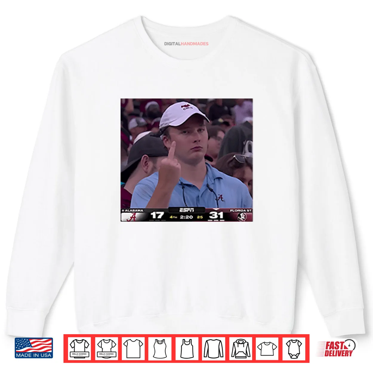 Middle Finger Alabama Fan Viral Meme Shirt Middle Finger Alabama Fan Viral Meme Shirt