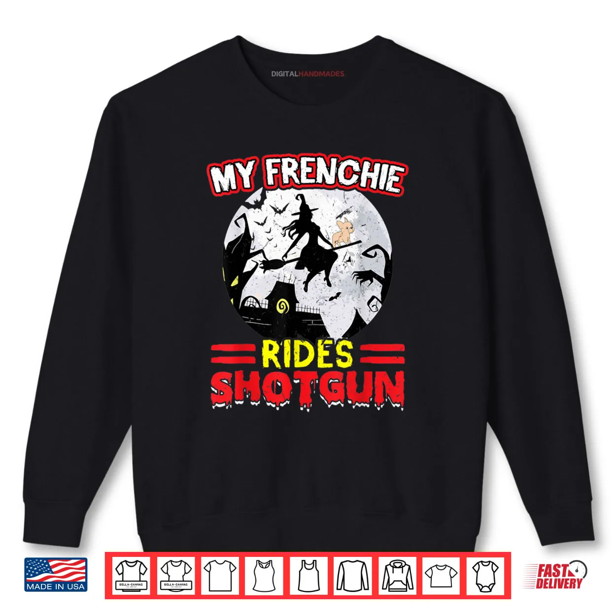 My Frenchie Rides Shotgun Halloween Shirt My Frenchie Rides Shotgun Halloween Shirt