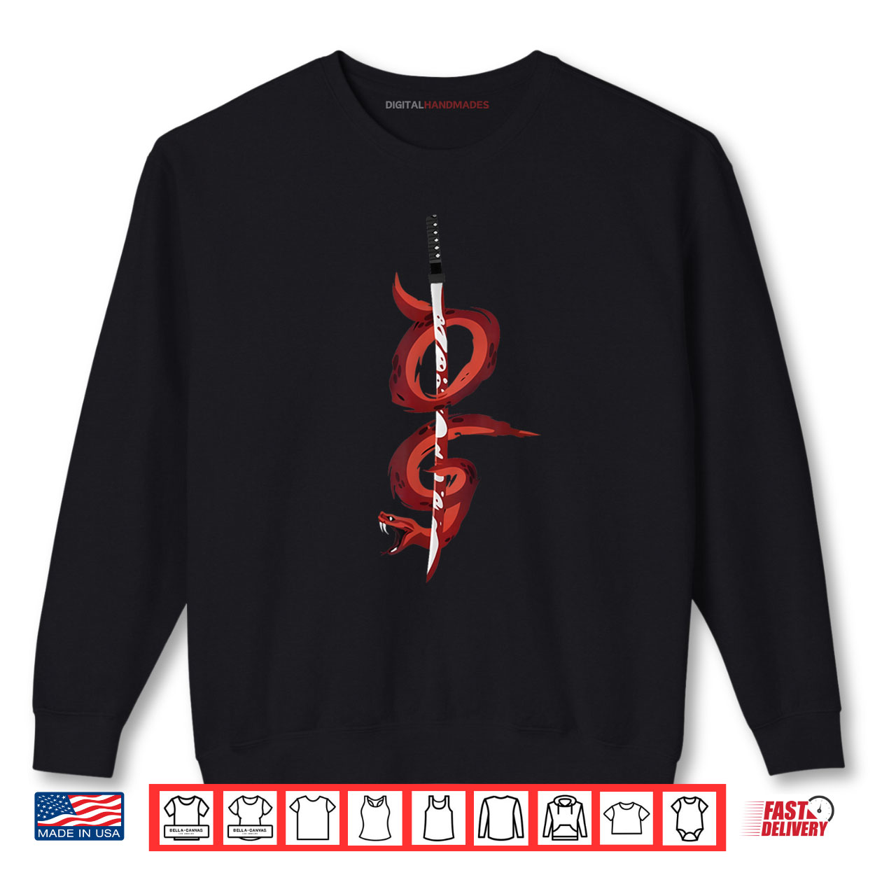 OG Graphic Bold Red Snake Shirt OG Graphic Bold Red Snake Shirt