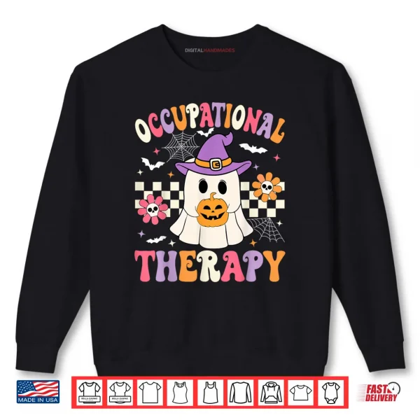 Sweatshirt Occupational Therapy Halloween OT Retro Ghost OT Halloween Shirt 1 1