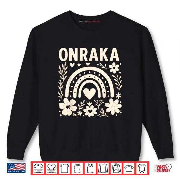 Onraka Bright Orange Rainbow Spirit Shirt 1 Sweatshirt Onraka Bright Orange Rainbow Spirit Shirt