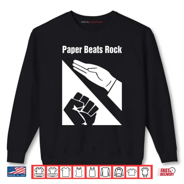 Sweatshirt Paper Beats Rock Shirt