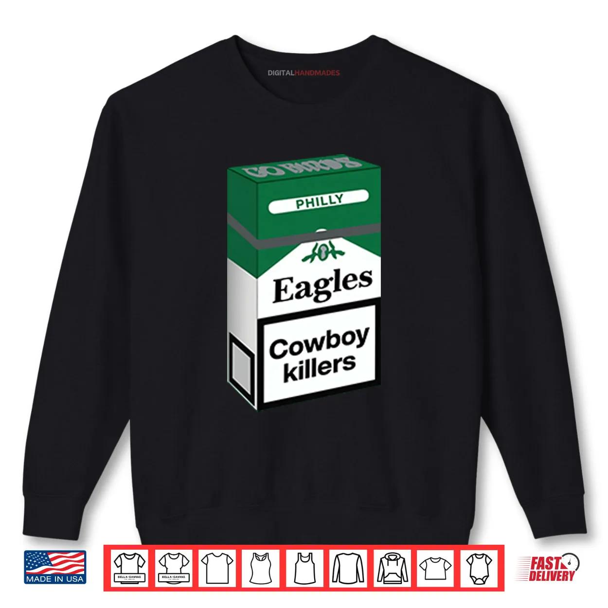 Philly Football Cowboy Killers Cigarette Parody Kelly Green Eagles Shirt Philly Football Cowboy Killers Cigarette Parody Kelly Green Eagles Shirt