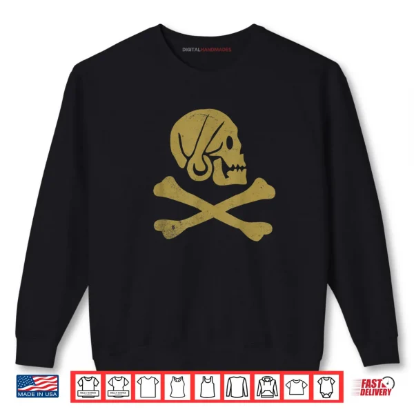 Sweatshirt Pirate Skull and Crossbones Halloween Shirt