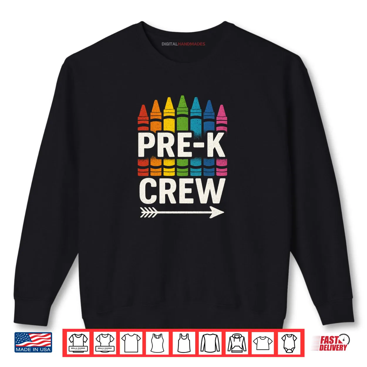 Pre K Crew Teacher Team Squad Hello Back School Graduation Shirt Pre K Crew Teacher Team Squad Hello Back School Graduation Shirt