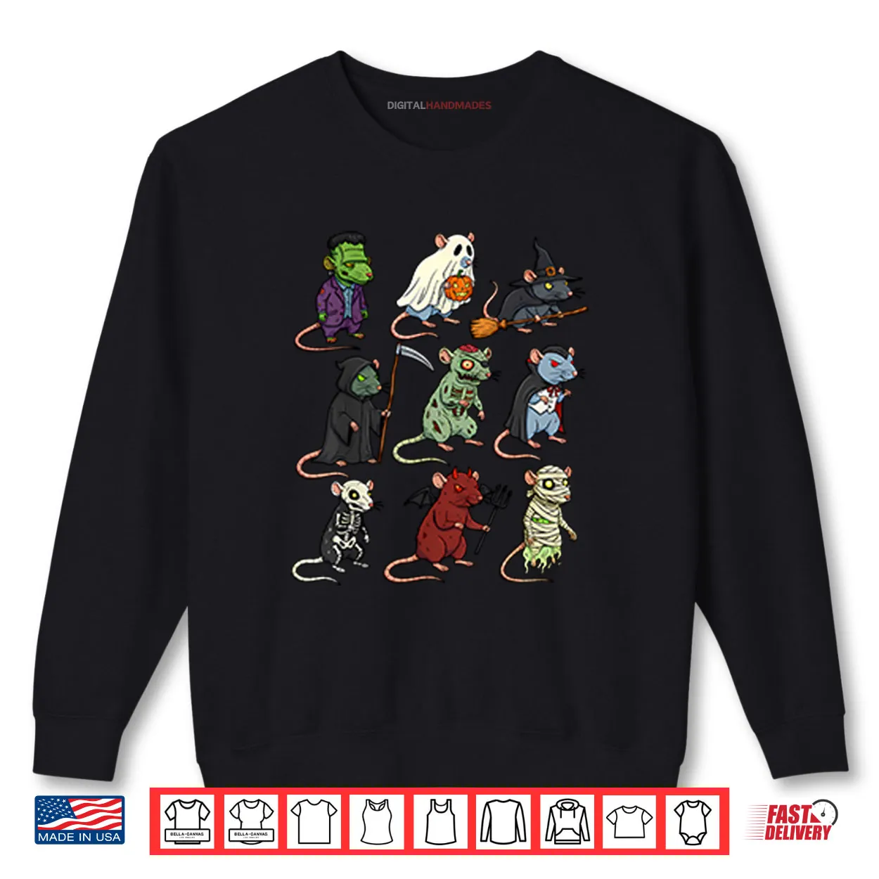 Rat Spooky Witch Boo Zombie Rat Halloween Shirt Rat Spooky Witch Boo Zombie Rat Halloween Shirt