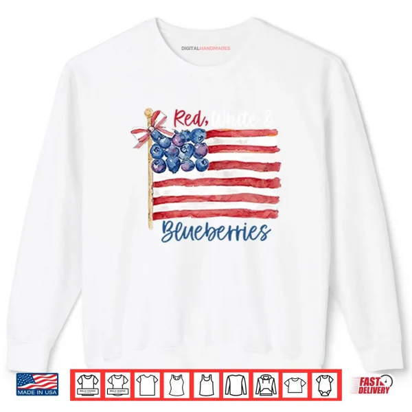 Sweatshirt Red White And Blueberries Charlie Kirk Shirt