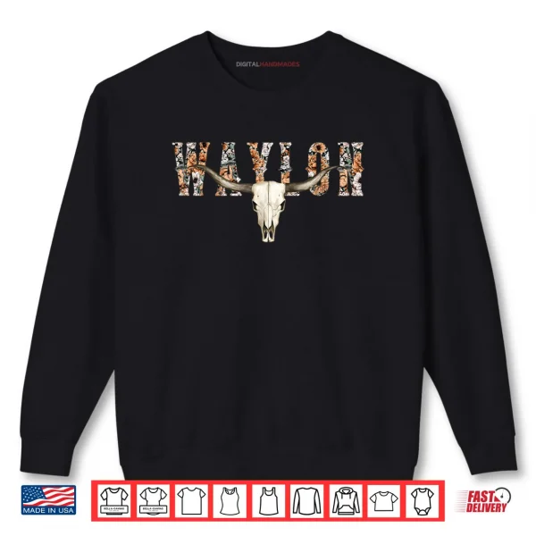 Sweatshirt Retro Waylon Pride Name Gift Shirt