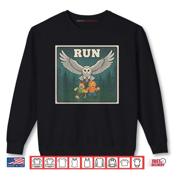 Sweatshirt Run Halloween Game Owl Shirt