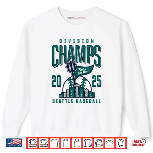 Sweatshirt Seattle Baseball 2025 Division Champs Shirt