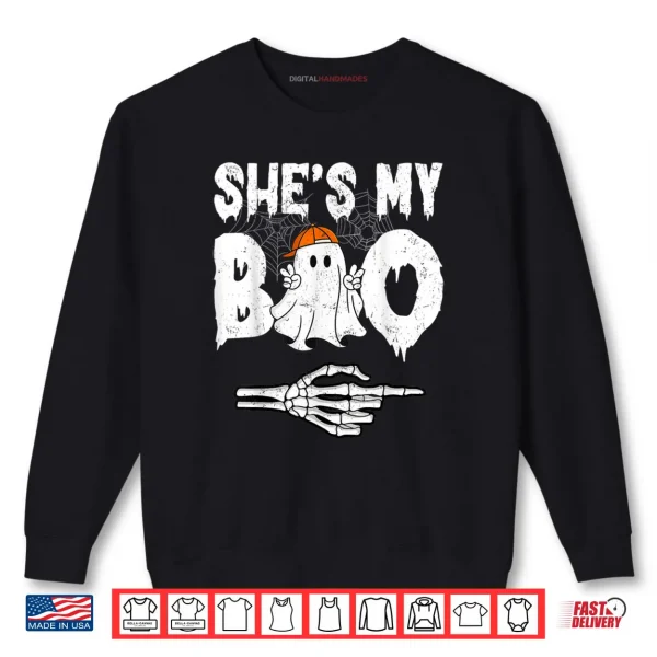 Sweatshirt Shes My Boo Couple Matching Halloween Shirt