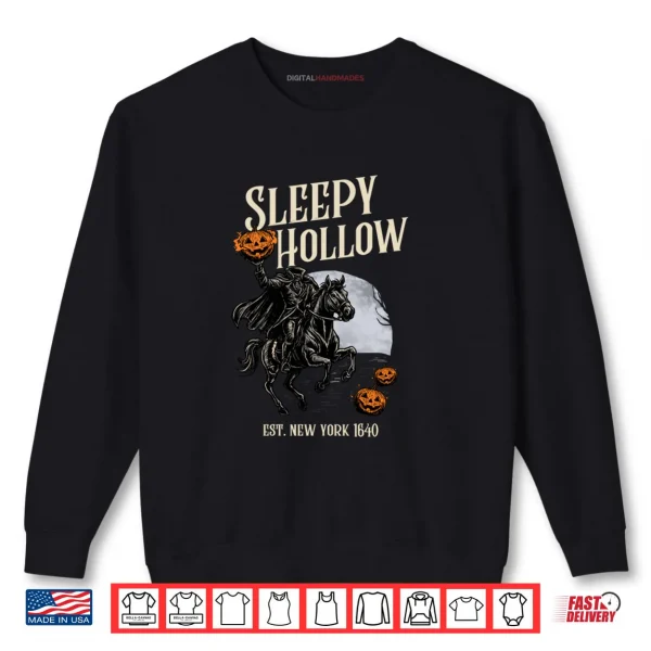 Sweatshirt Sleepy Hollow New York Est. 1640 Halloween Headless Pumpkin Shirt