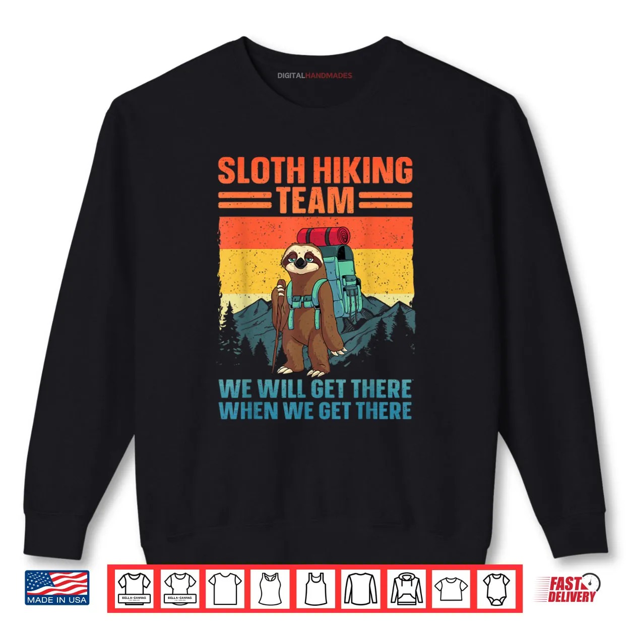Sloth Hiking Team Gag Hiking Shirt Sloth Hiking Team Gag Hiking Shirt