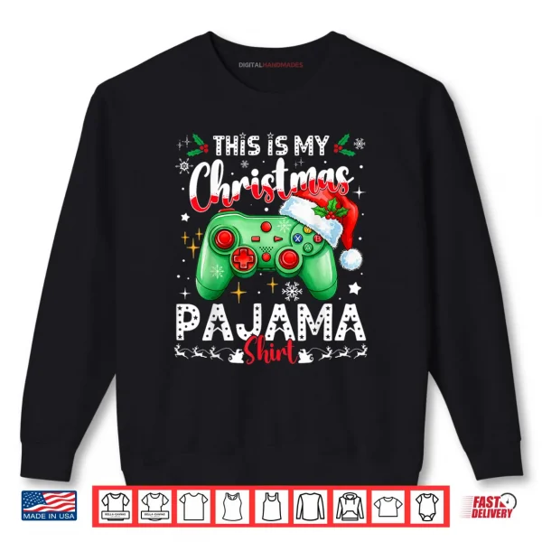 Sweatshirt This is My Christmas Pajama Video Game Gamer Boys Teens Shirt