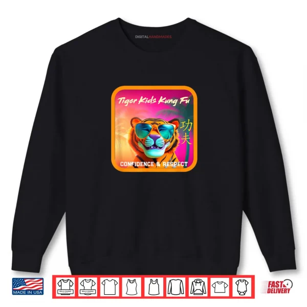Sweatshirt Tiger Kids Kung Fu Logo Shirt