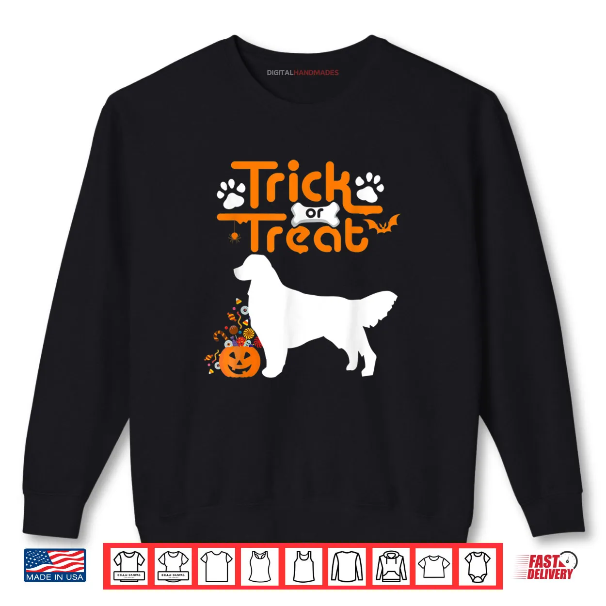 Trick Or Treat Golden Retriever Dog Halloween Costume Shirt Trick Or Treat Golden Retriever Dog Halloween Costume Shirt
