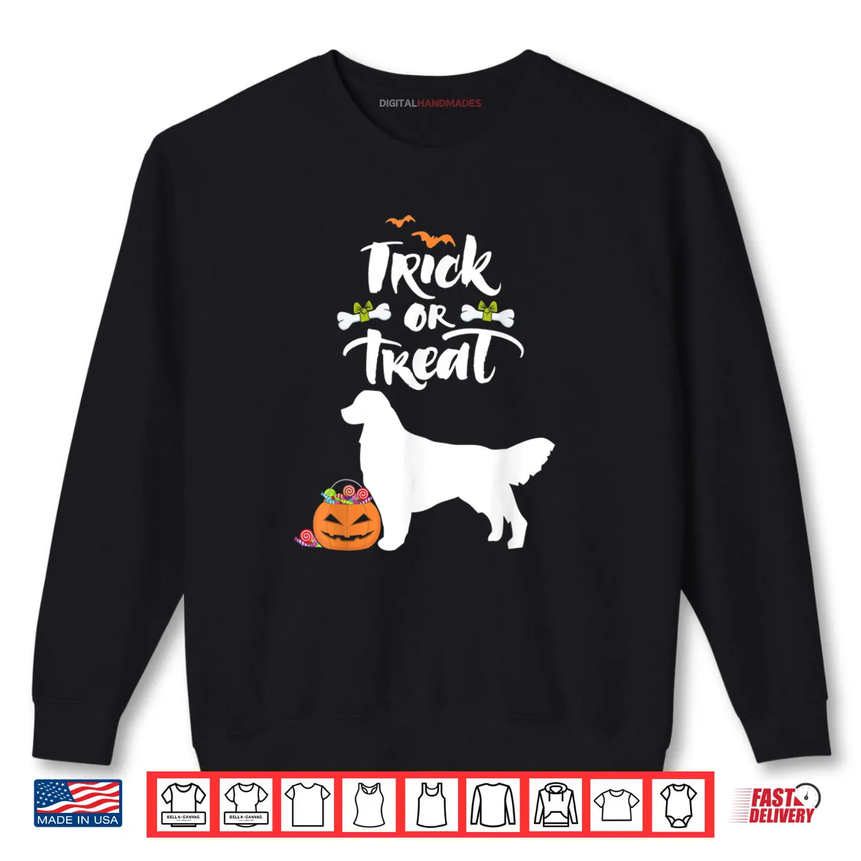 Trick Or Treat Golden Retriever Dog Halloween Shirt Trick Or Treat Golden Retriever Dog Halloween Shirt