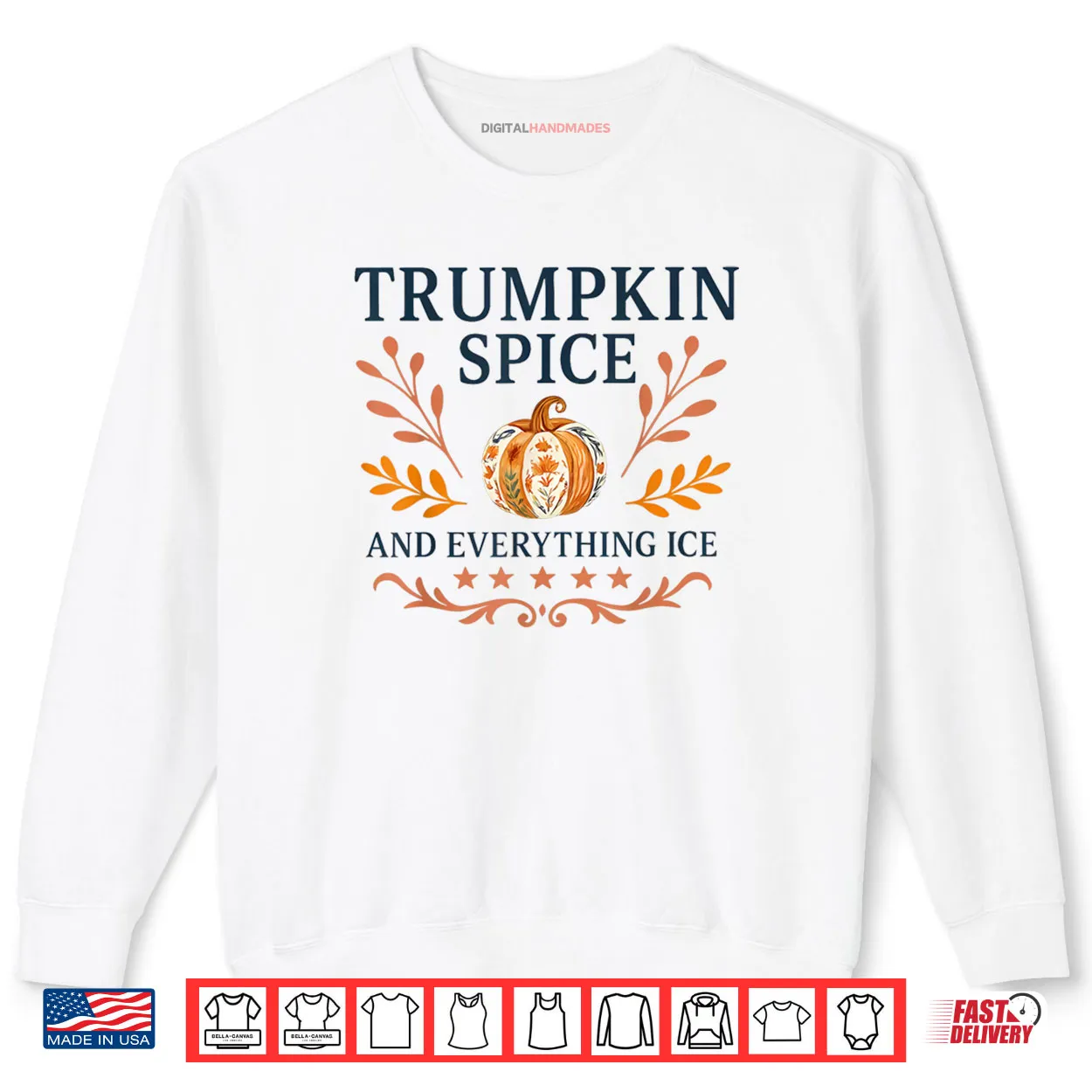 Trumpkin Spice And Everything ICE Liberal Fall Halloween Shirt Trumpkin Spice And Everything ICE Liberal Fall Halloween Shirt