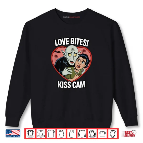 Vampire Love Bites Kiss Cam Parody Funny Halloween Shirt 1 Sweatshirt Vampire Love Bites Kiss Cam Parody Funny Halloween Shirt