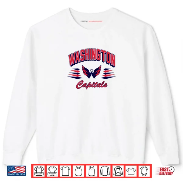 Sweatshirt Washington Capitals Retro Diamond White Officially Licensed Shirt
