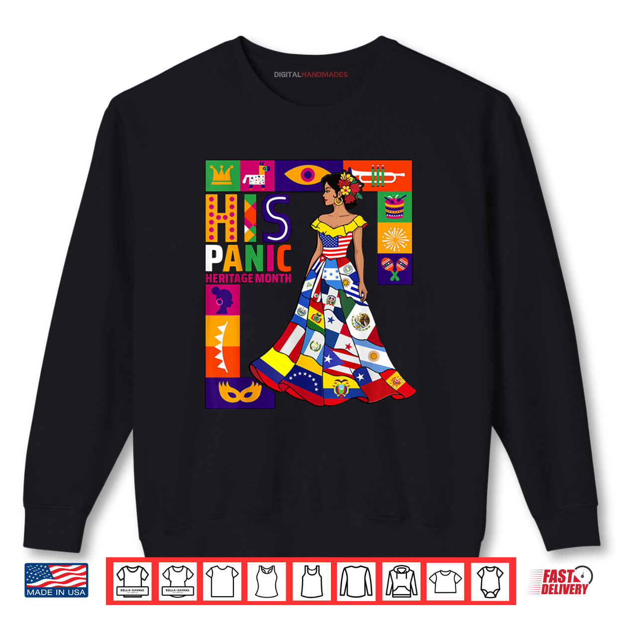 Women Dress Hispanic Heritage Month All Latin Countries Flag Shirt Women Dress Hispanic Heritage Month All Latin Countries Flag Shirt