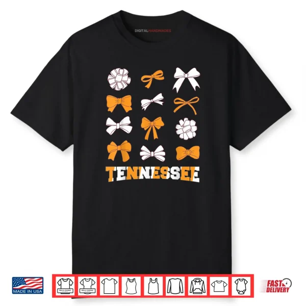 Tennessee TN Women Coquette Bow State Pride Shirt
