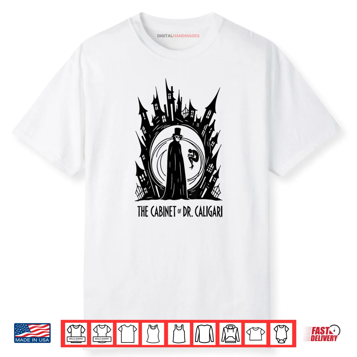 The Cabinet of Dr Caligari Classic Horror Shirt The Cabinet of Dr Caligari Classic Horror Shirt
