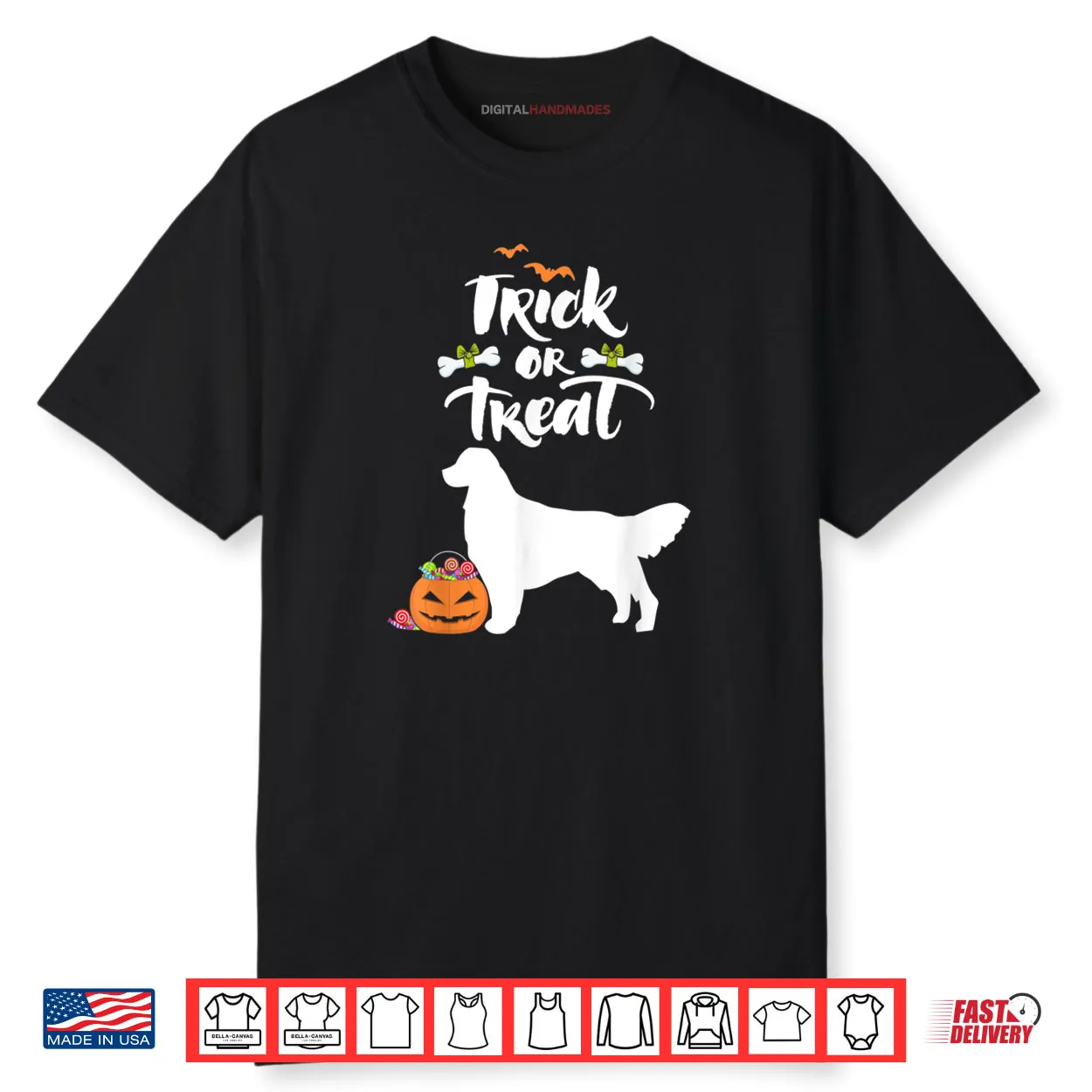 Trick Or Treat Golden Retriever Dog Halloween Shirt Trick Or Treat Golden Retriever Dog Halloween Shirt