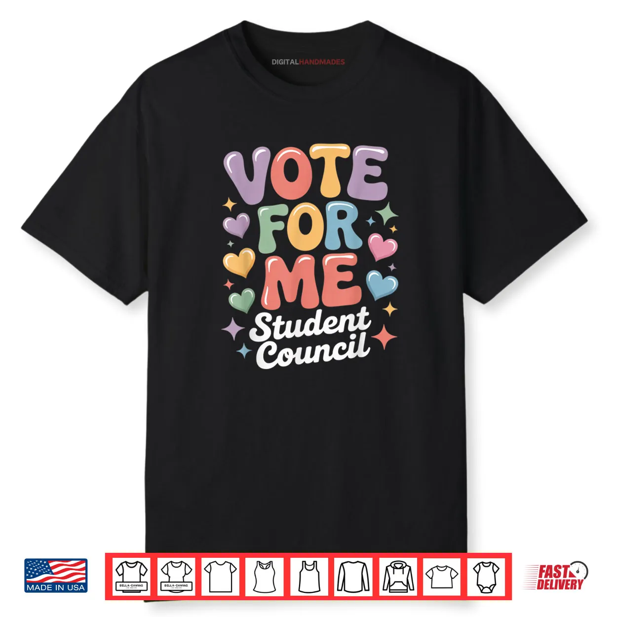 Vote for Me Student Council Vibes School Election Day Shirt Vote for Me Student Council Vibes School Election Day Shirt