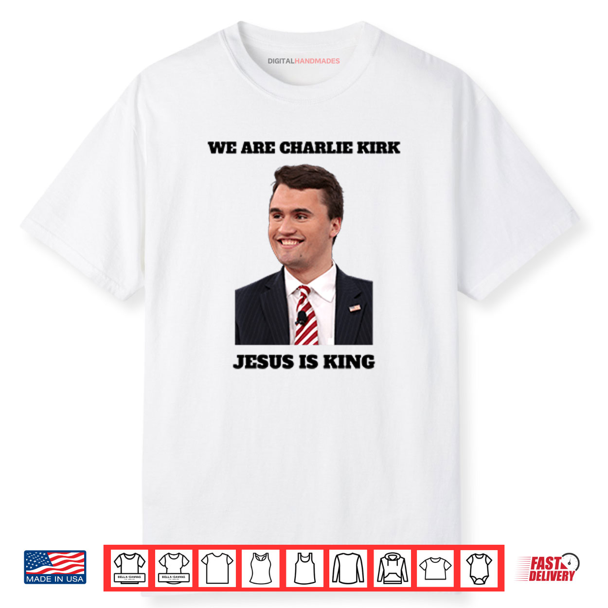We Are Charlie Kirk Jesus Is King Shirt We Are Charlie Kirk Jesus Is King Shirt