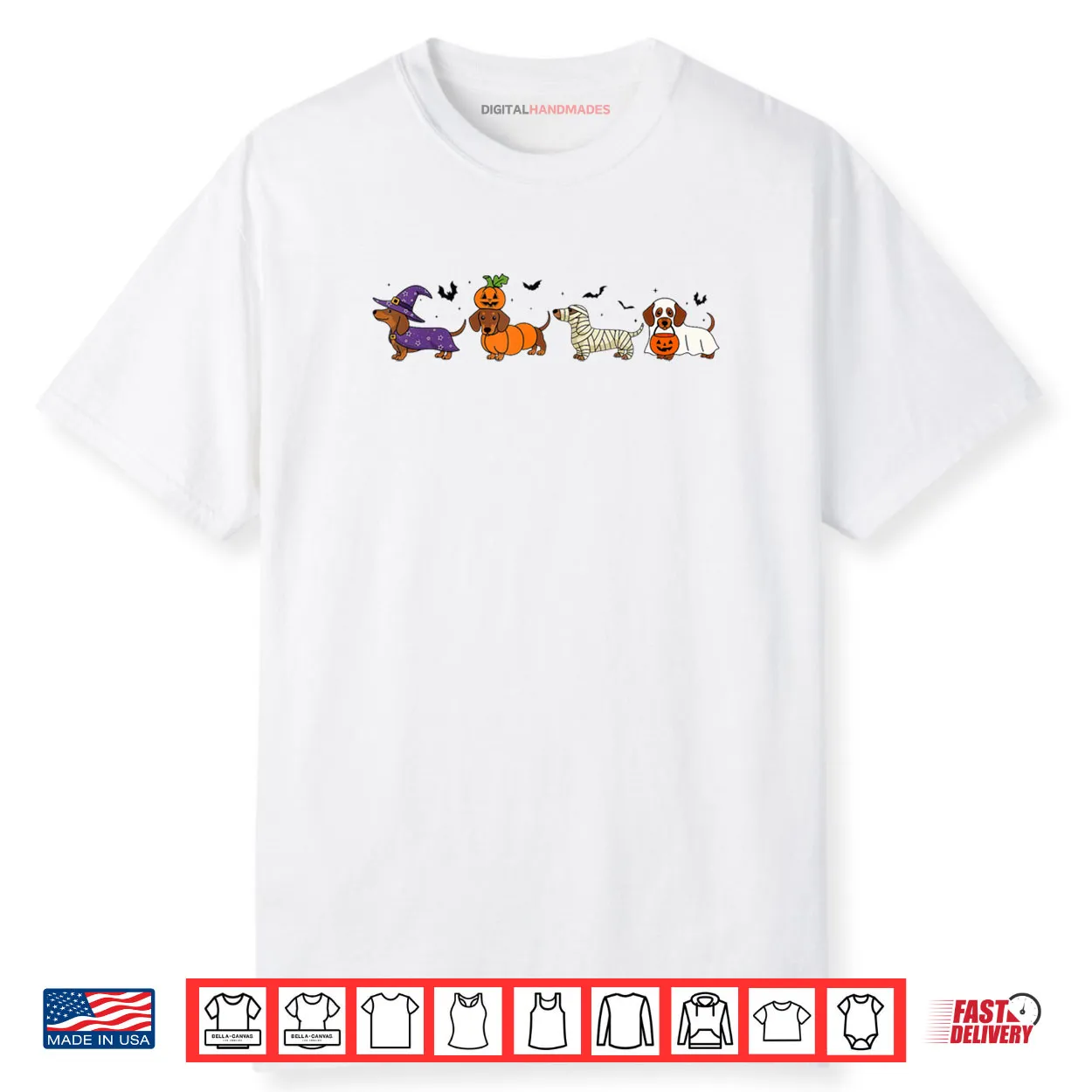 Weiner Dog Witch Happy Halloweenie Cute Halloween Dachshund Shirt Weiner Dog Witch Happy Halloweenie Cute Halloween Dachshund Shirt