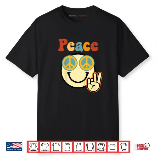 Youth Peace Out Smile Face Shirt