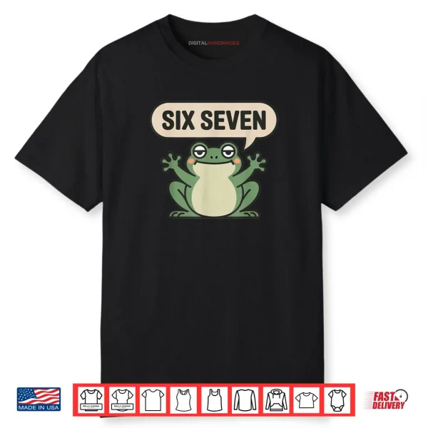6 7 Frog Meme Brainrot Gaming Kids Humor Shirt