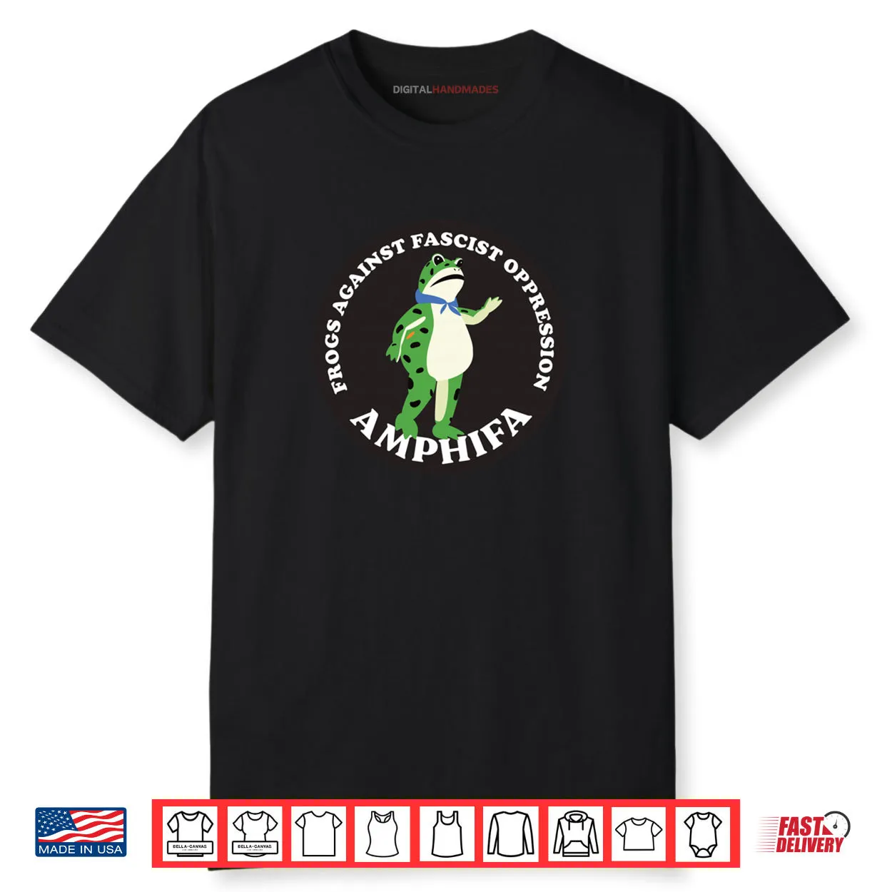 AMPHIFA Frogs Against Fascist Oppression Shirt AMPHIFA Frogs Against Fascist Oppression Shirt