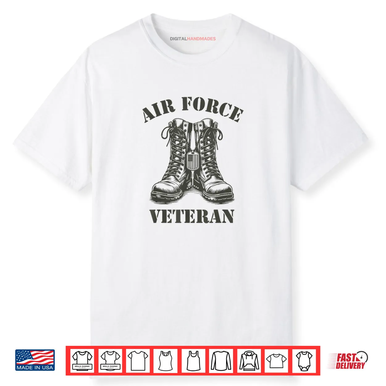 Air Force Veteran Military Combat Boots USAF Veterans Shirt Air Force Veteran Military Combat Boots USAF Veterans Shirt