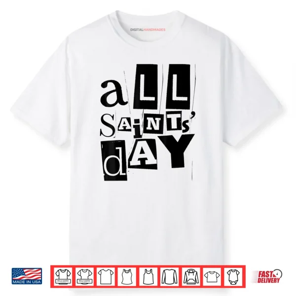 All Saints’ Day Vintage Retro Distressed Catholic Saints Shirt