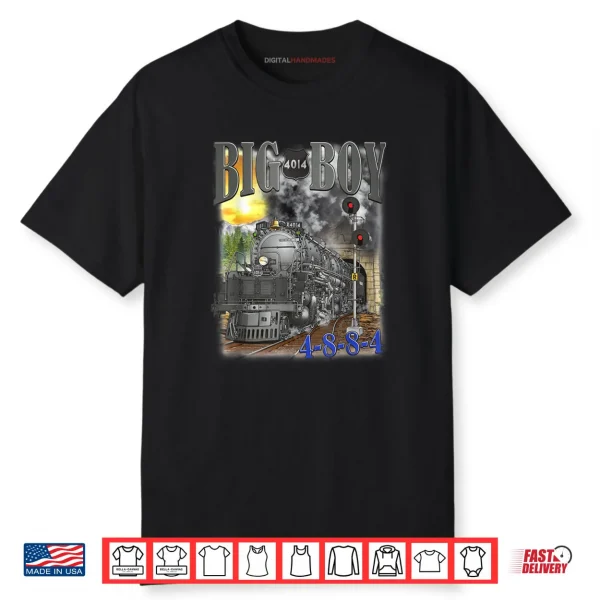Big Boy 4014 Steam Locomotive Vintage Railroad Train Engine Shirt