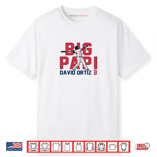 Big Papi David Ortiz Boston Red Sox Cooperstown Player Shirt