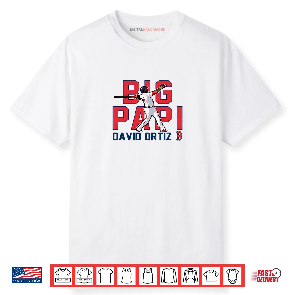 Big Papi David Ortiz Boston Red Sox Cooperstown Player Shirt Big Papi David Ortiz Boston Red Sox Cooperstown Player Shirt