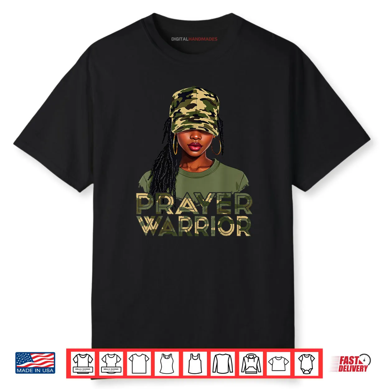 Camo Hat Prayer Warrior God Jesus Christian Black Girl Shirt Camo Hat Prayer Warrior God Jesus Christian Black Girl Shirt