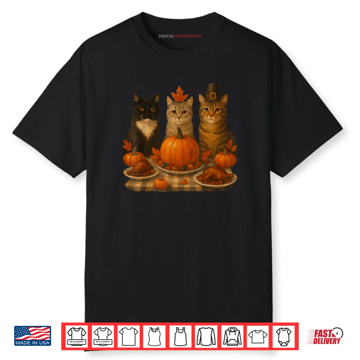 Cats Dinner Feast Pumpkin Turkey Thanksgiving Party Shirt Cats Dinner Feast Pumpkin Turkey Thanksgiving Party Shirt