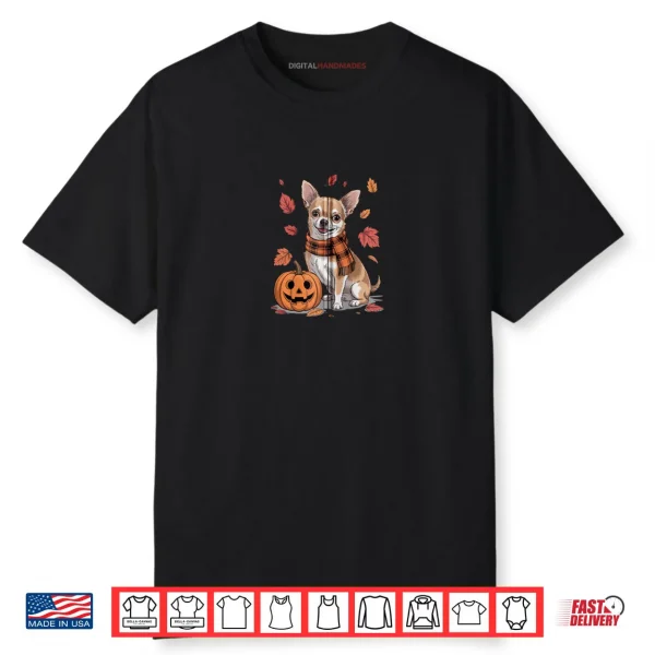 Chihuahua Dog Lover Pumpkin Fall Autumn Thanksgiving Shirt