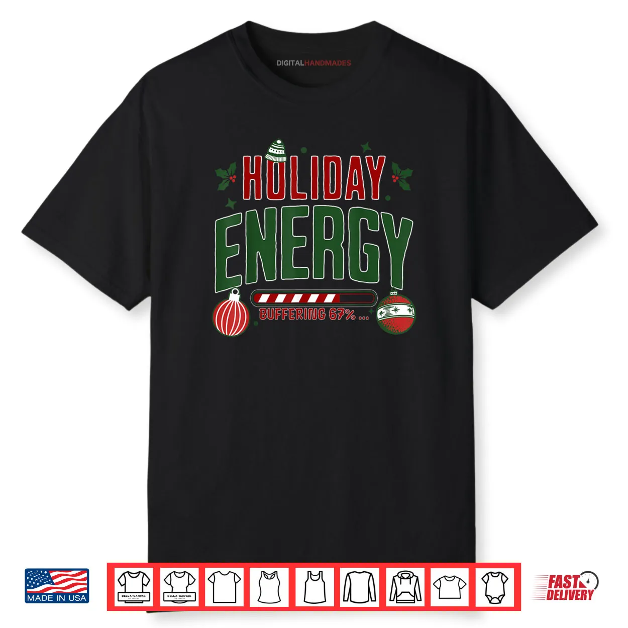 Christmas Holiday Energy Buffering 67 Funny Six Seven Meme Shirt Christmas Holiday Energy Buffering 67 Funny Six Seven Meme Shirt