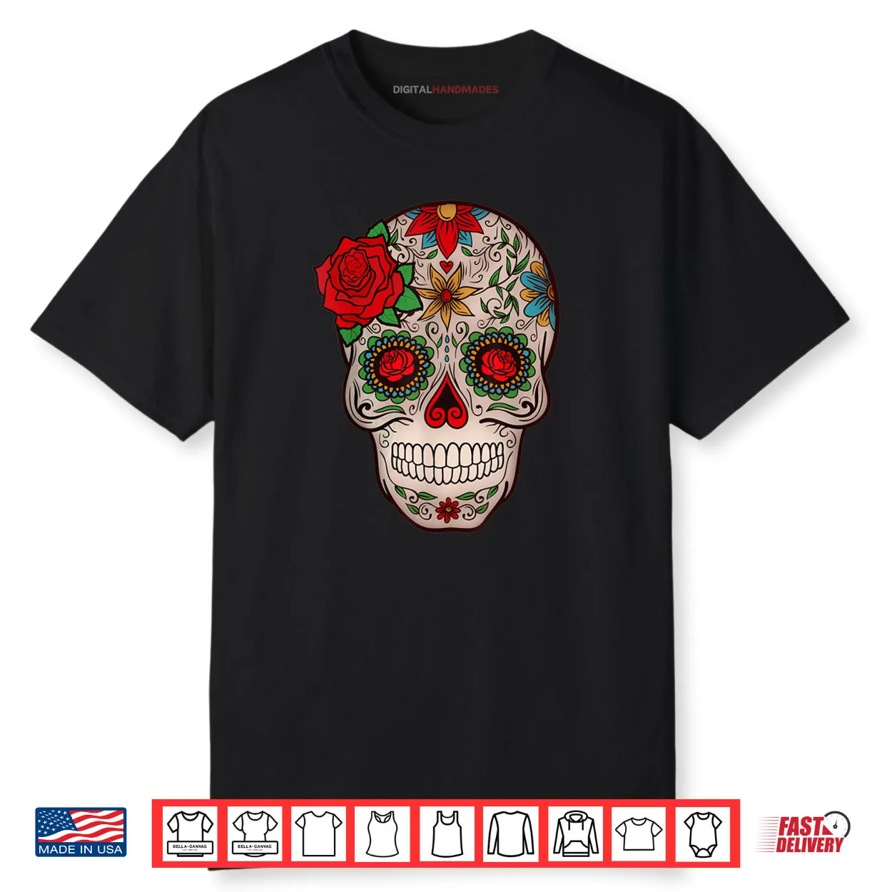 Day of the Dead Mexican Sugar Skull All Saints Day Shirt Day of the Dead Mexican Sugar Skull All Saints Day Shirt