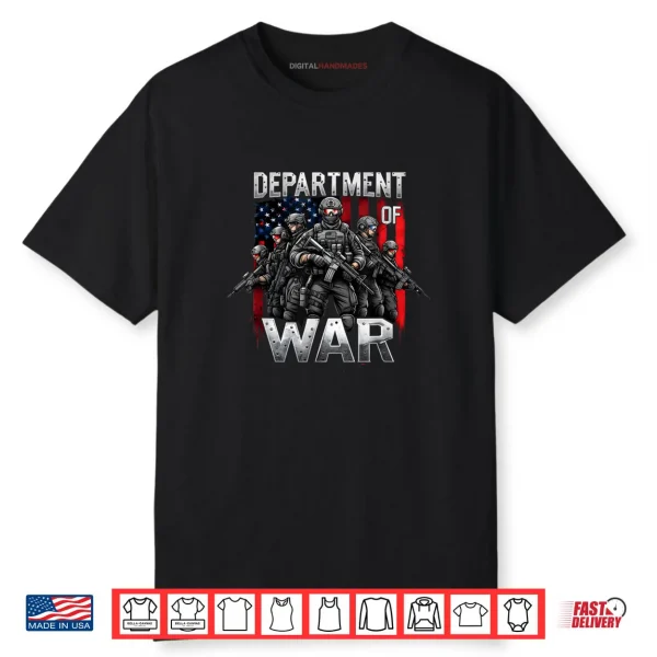 Department of War Military Soldier Patriotic Veterans Day Shirt