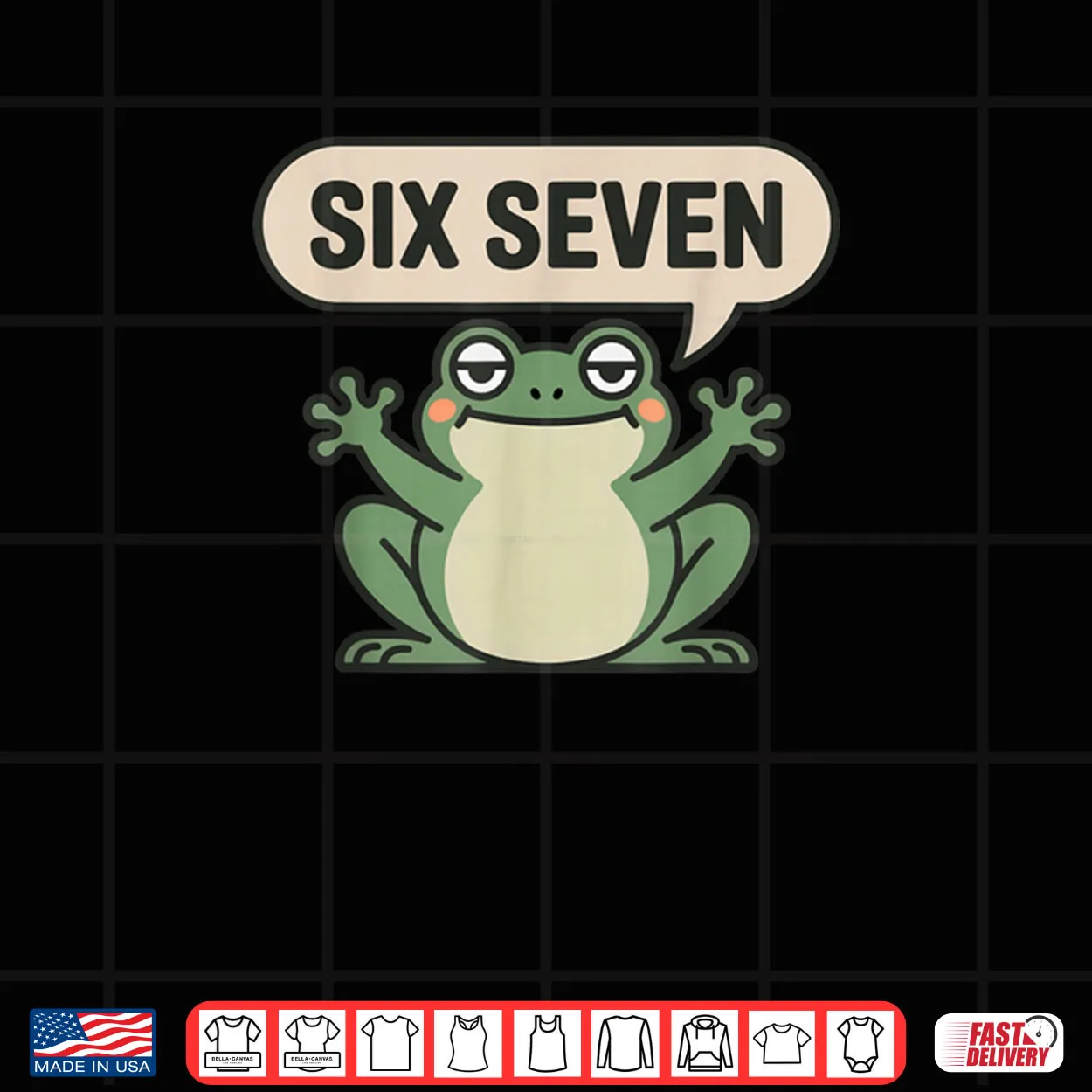 6 7 Frog Meme Brainrot Gaming Kids Humor Shirt 6 7 Frog Meme Brainrot Gaming Kids Humor Shirt