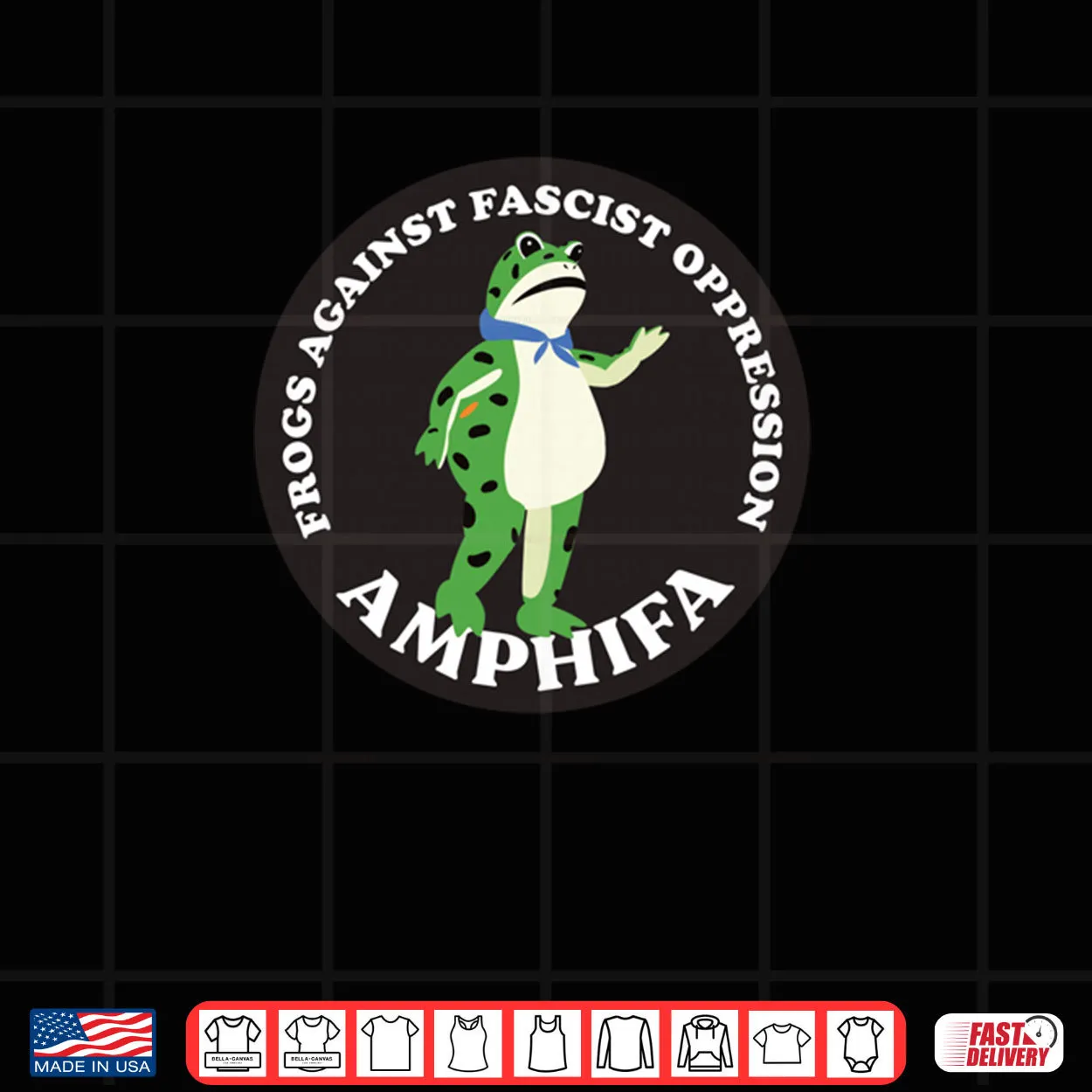 AMPHIFA Frogs Against Fascist Oppression Shirt AMPHIFA Frogs Against Fascist Oppression Shirt