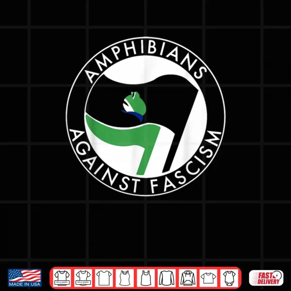 Design Amphibians Against Fascism Portland Inflatable Frog Protest Shirt