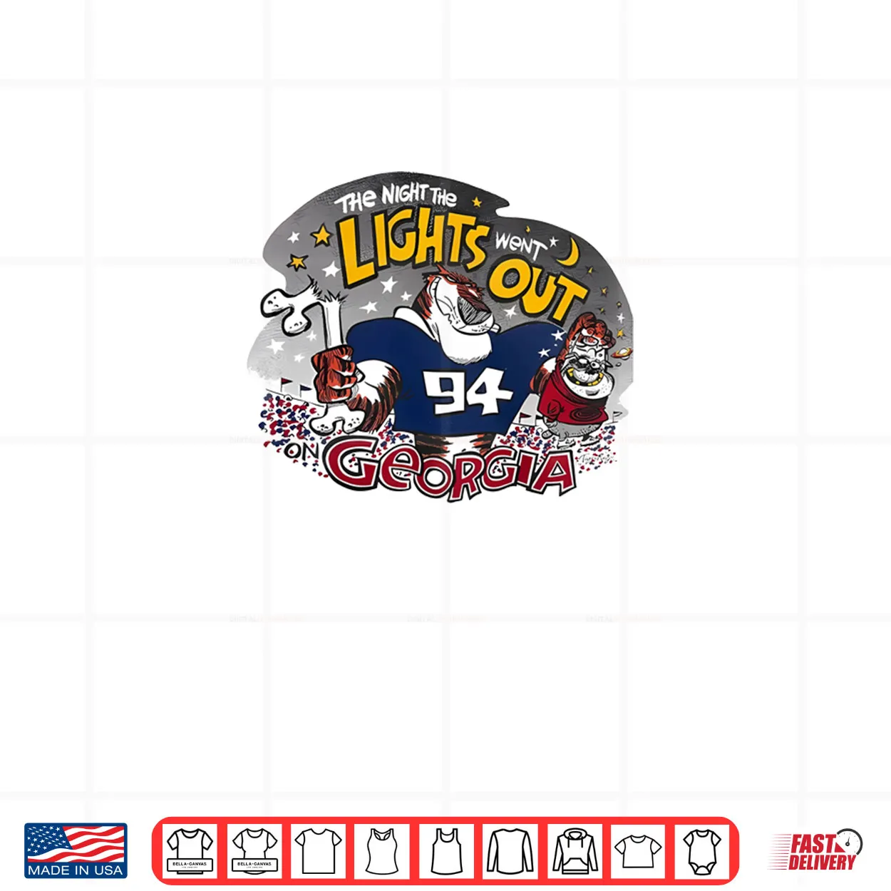 Auburn Tigers The Night The Lights Went Out Georgia Shirt Auburn Tigers The Night The Lights Went Out Georgia Shirt